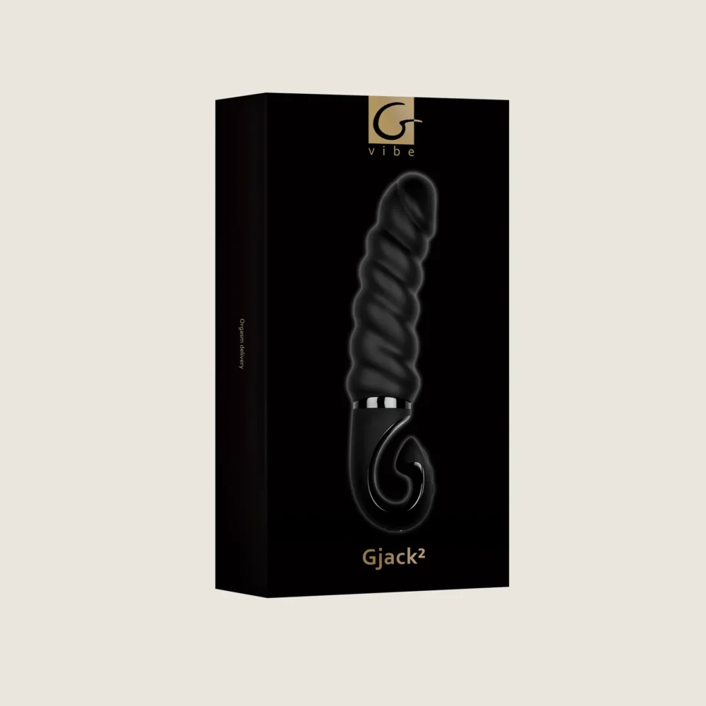 G-Vibe G-Jack 2 twisted vibrator in Mystic Noir color.