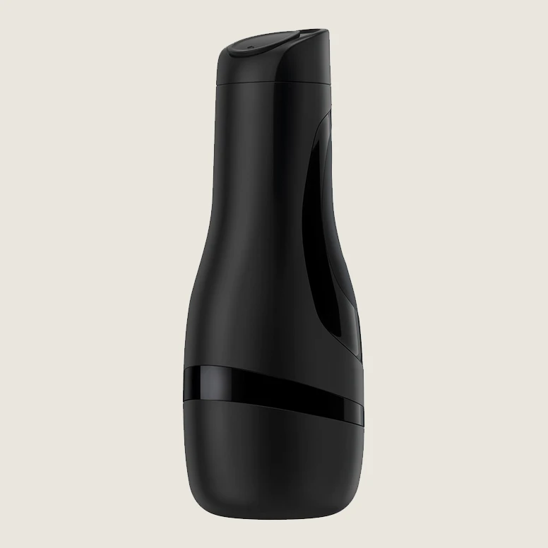 Satisfyer Men Classic Masturbator for stimulating the entire penis, in Black color.