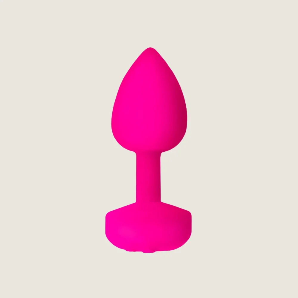 G-Vibe G-Plug S unisex vibrating butt plug and is great for both prostate massage in men and for simulating double penetration during vaginal sex with a woman, in Pink color.