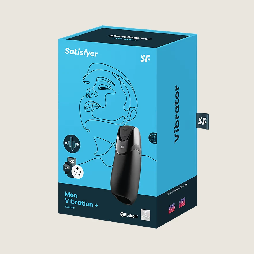 Satisfyer Men Vibration+ Men Masturbator, in Black color.